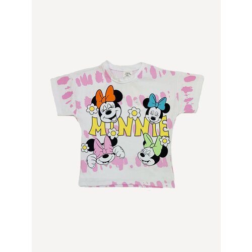 фото Футболка минни маус для девочки, цвет розовый нет бренда