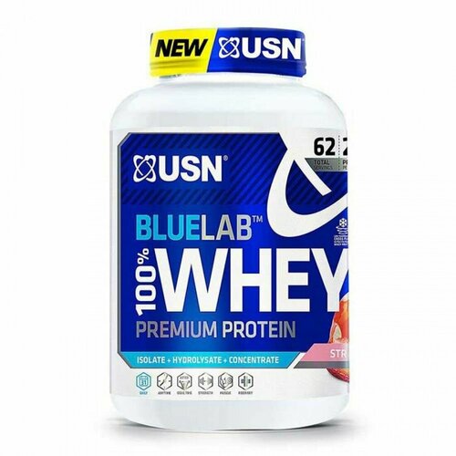 USN (SAR) BlueLab 100% Whey Premium Protein (2 кг) Клубника usn bluelab 100% whey premium protein ваниль 908 грамм