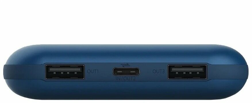 Внешний аккумулятор (Power Bank) XIAOMI ZMI 10 PRO, 20000мAч, темно-синий [qb823 dark blue] - фото №6