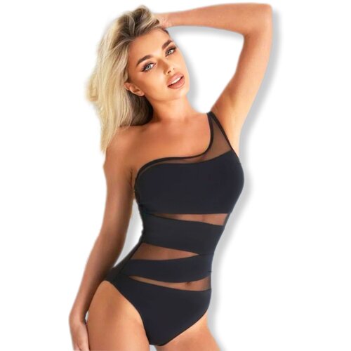 Купальник женский слитный боди спортивный для бассейна чёрный размер 40 1799₽