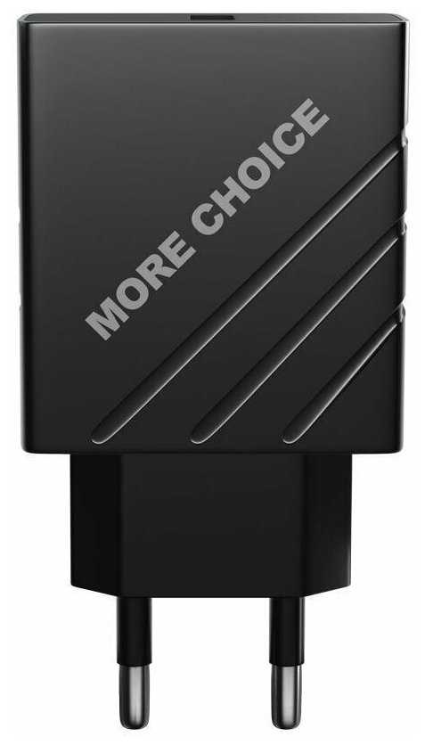 Сетевое зарядное устройство More choice 1USB 3.0A QC3.0 быстрая зарядка черный NC51QC - фото №2