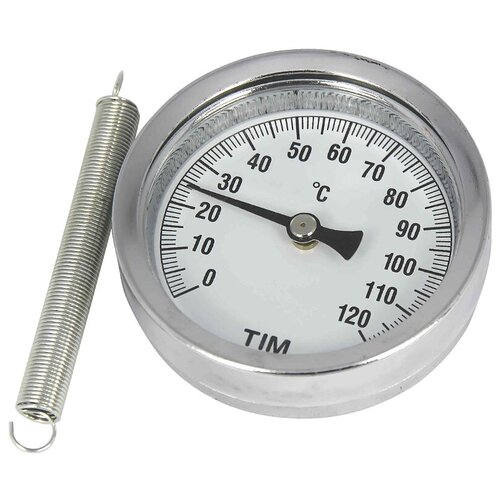 Термометр биметал. с накладной пружиной, темп. 120 гр.
