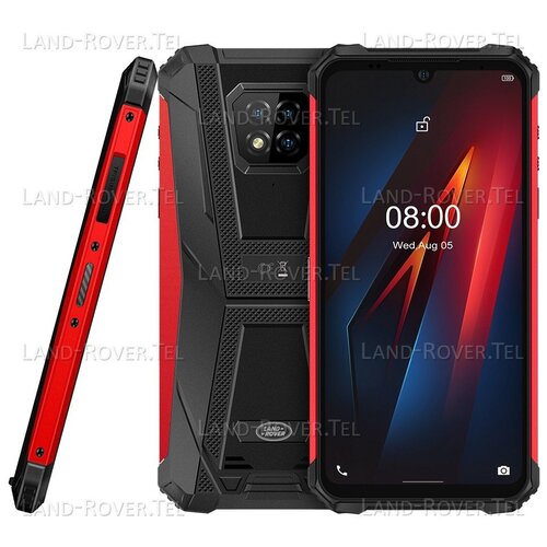 Смартфон Land Rover Armor 8 4/64 ГБ, Dual nano SIM, черный/красный smartphone ulefone armor x5 ip68 ip69k rugged shockproof android 10 0 5000mah octa core 5 5 dual sim otg nfc 3gb 32gb 4g lte