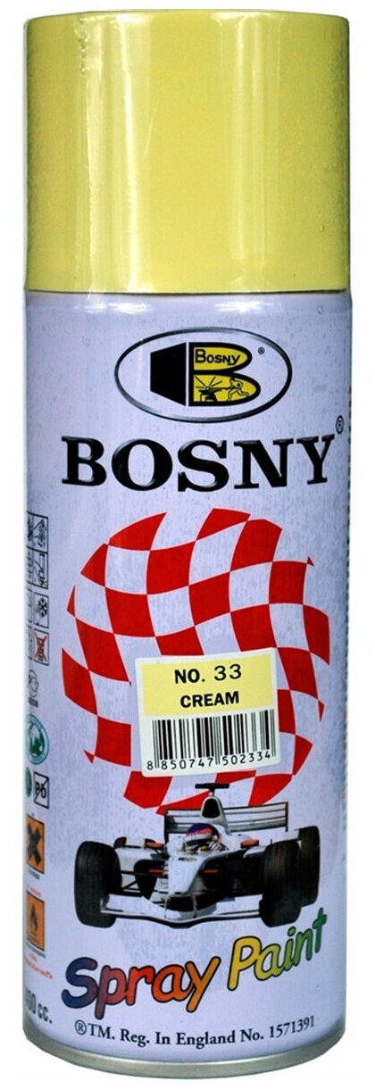 Бледно-желтый краска Bosny