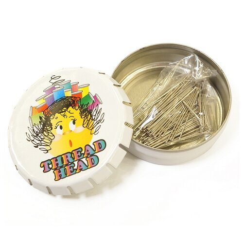 Набор булавок Hemline Булавки - гвоздики WACKY PIN TIN, PT.PINSTINS.DB/1, никель, 150 шт. остерегайтесь собаки кошки жестяные таблички жестяной знак настенный декор металлическая живопись железный металлический жестяной зн