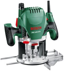 Вертикальный фрезер BOSCH POF 1400 ACE + 6 фрез, 1400 Вт