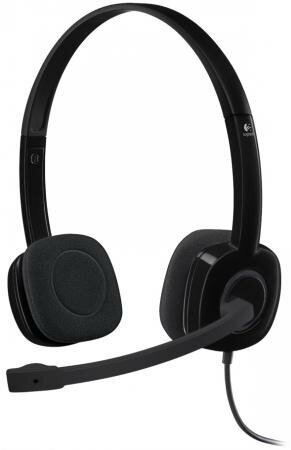 Гарнитура Logitech Stereo Headset H151 черный 981-000589