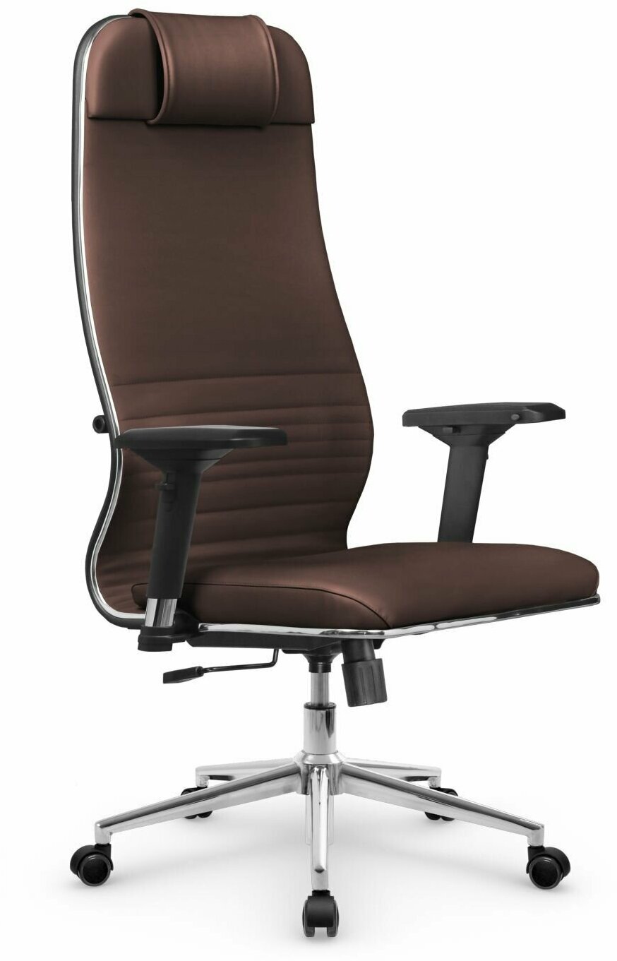 Компьютерное офисное кресло Metta L 1m 38К2/4D MPES, Топган (основание 17852), Темно-коричневое
