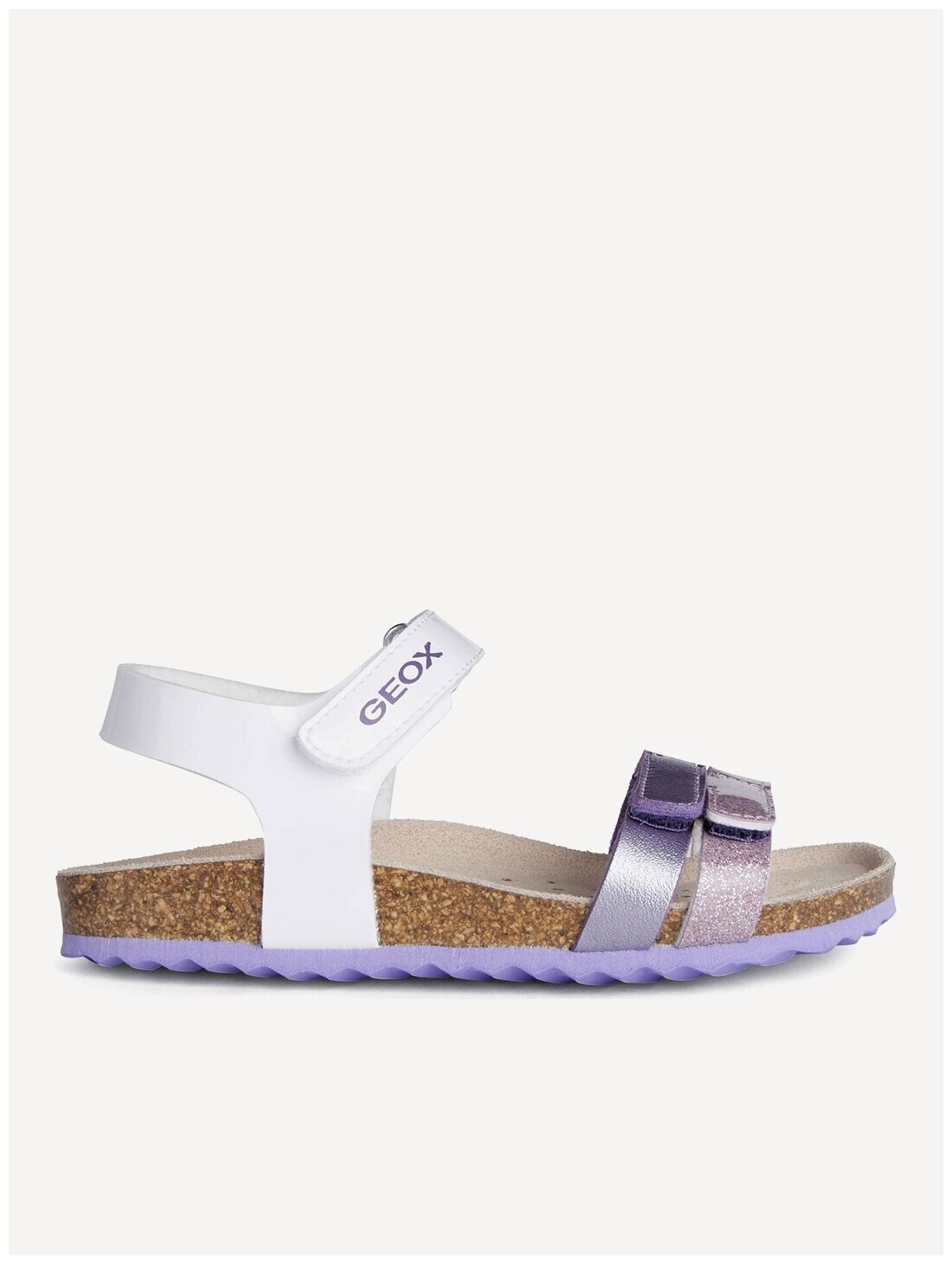Босоножки GEOX, размер 31, белый/сиреневый