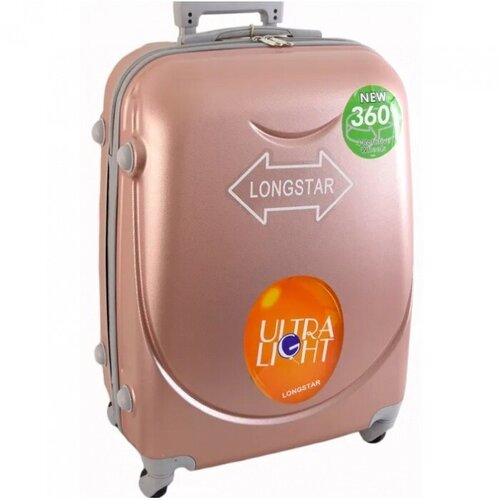 Чемодан , 89 л, размер L, розовый чемодан 89 л размер l оранжевый