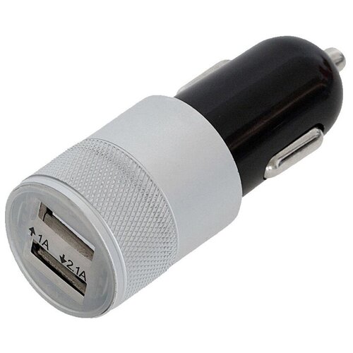 Автомобильное зарядное устройство uBear Dual USB Car Charger, grey автомобильное зарядное устройство на 2 usb 2400ma 1000ma dual usb car charger