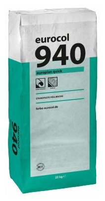 Смесь сухая Forbo Flooring Europlan Quick 940 (Форбо Флуринг Европлан Квик 940) 25.00кг. цементный состав