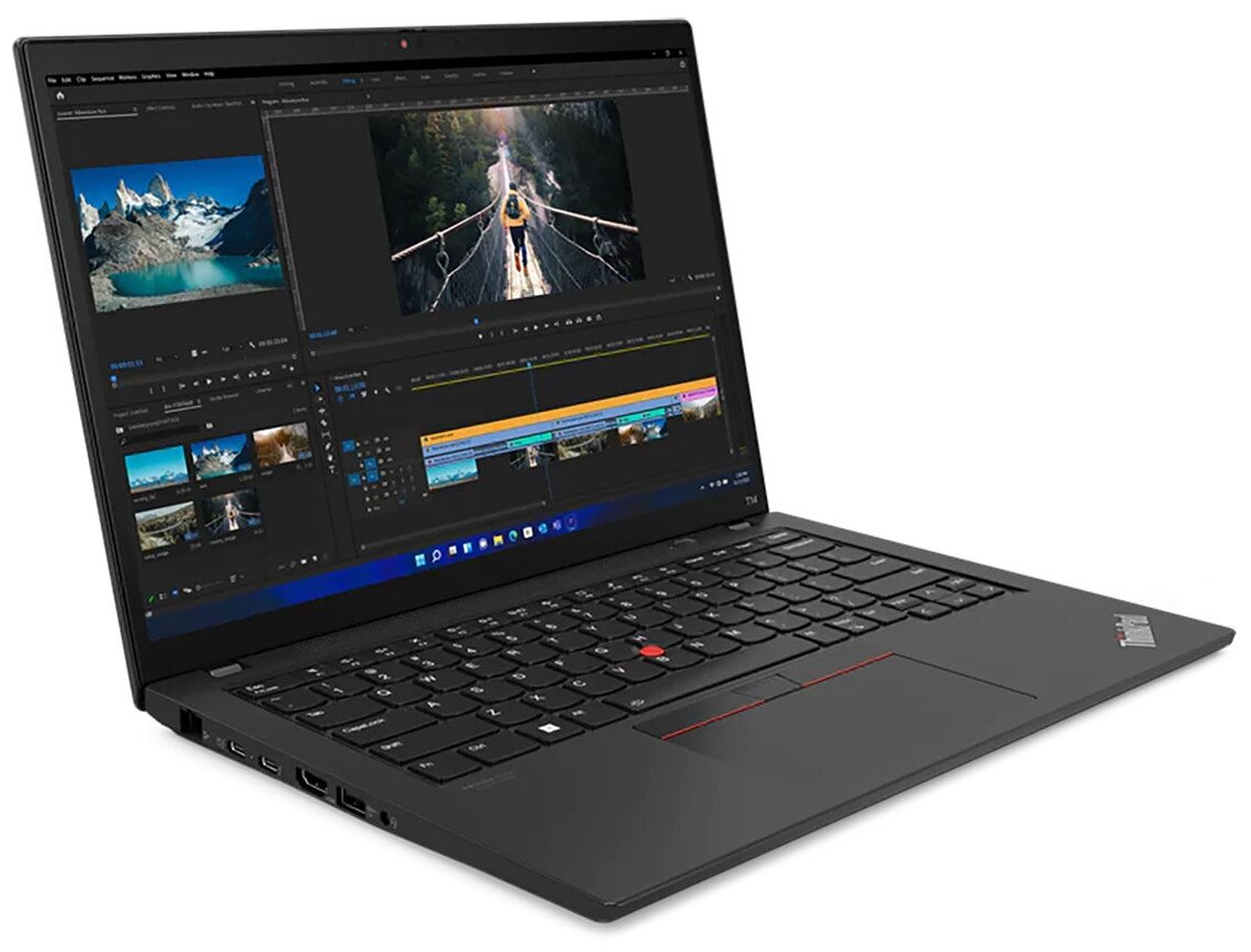 Ноутбук Lenovo ThinkPad T14 Gen 3 21AH00BCRT (14", Core i5 1235U, 8Gb/ SSD 512Gb, UHD Graphics) Черный - фото №4