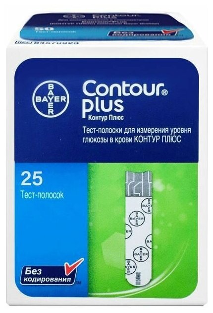 Contour тест-полоски Plus, 25 шт.