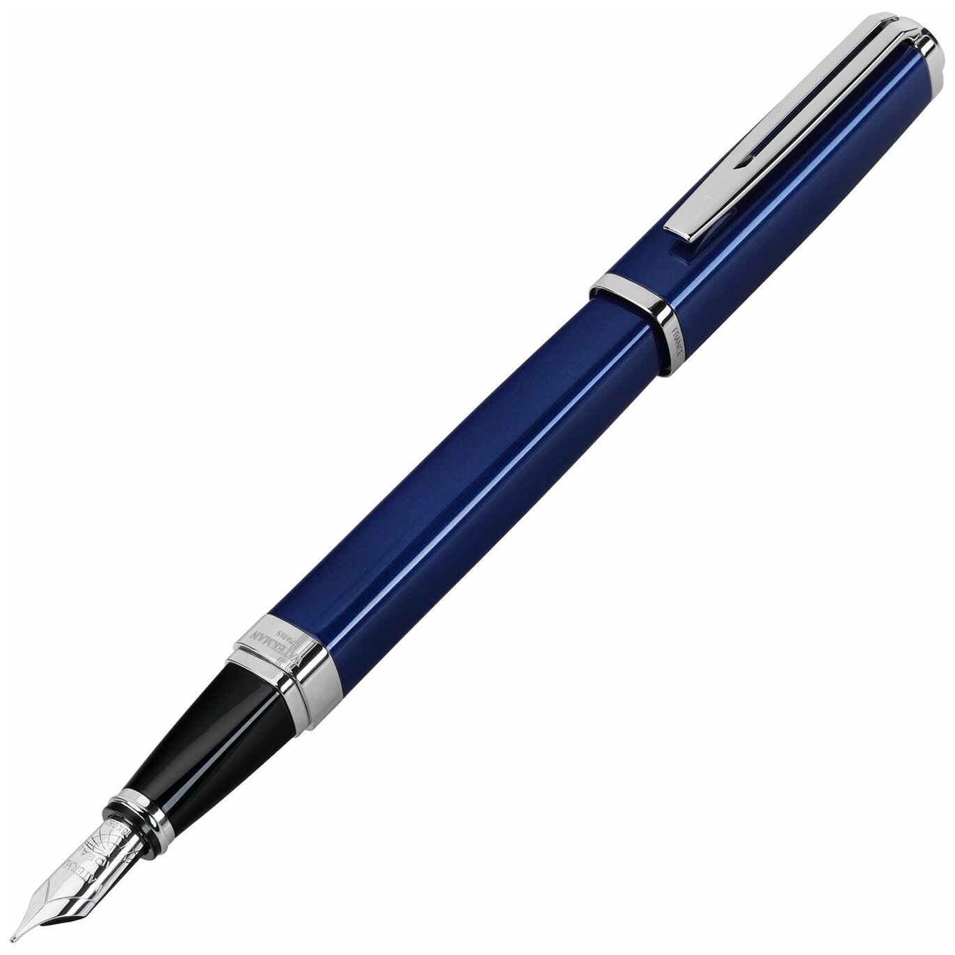 Waterman S0637090 Перьевая ручка waterman exception slim, blue lacquer st (перо f)