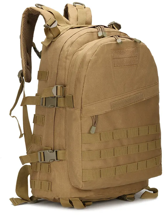 Рюкзак тактический для охоты, рыбалки, страйкбола - 32 л, вентилируемая спина, коричневый