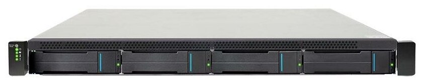 EonStor GSe Pro 1000 1U/4bay, Single controller 4x1G iSCSI, 2xUSB 3.0, 2x USB 2.0, 1x4GB, 1x(PSU+FAN Module), 4x drive trays (only supports SATA drives