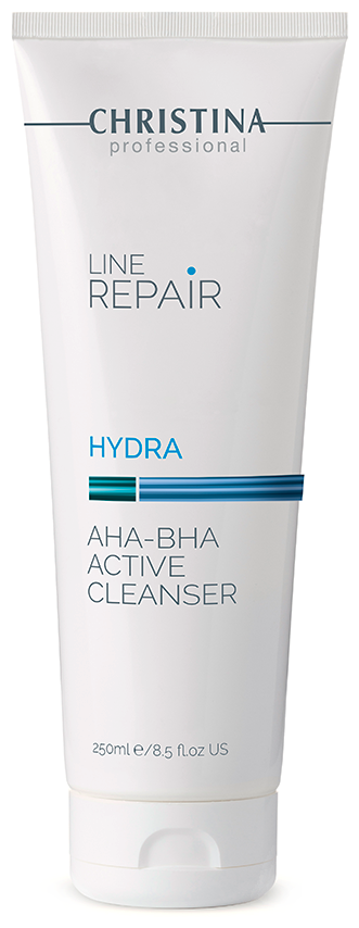 Гель активный очищающий с AHA-BHA кислотами / Line Repair Hydra Aha-Bha Active Cleanser 250 мл