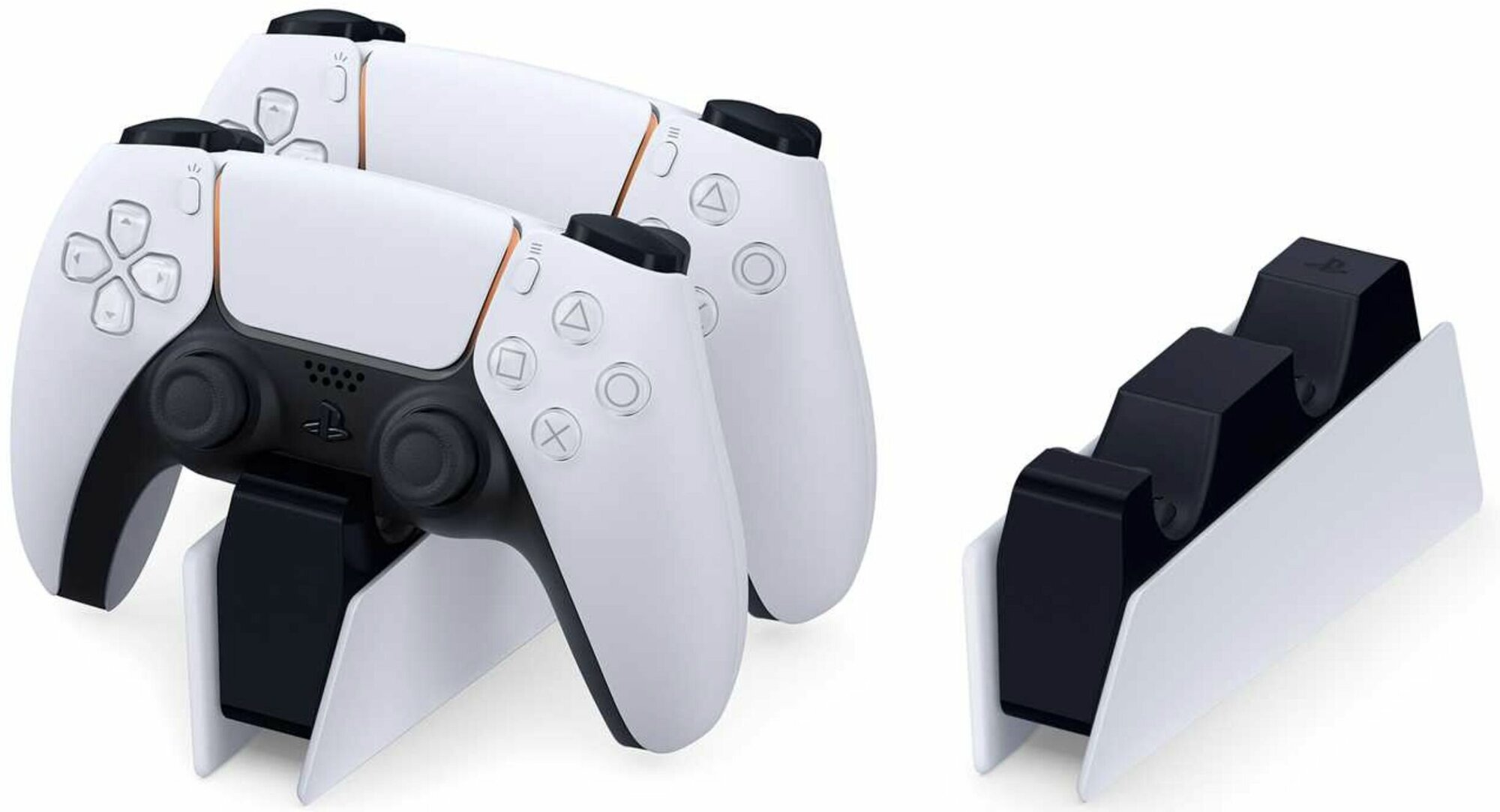 Sony зарядная станция DualSense на два геймпада для PS5, белый/черный, 1 шт. - фотография № 19