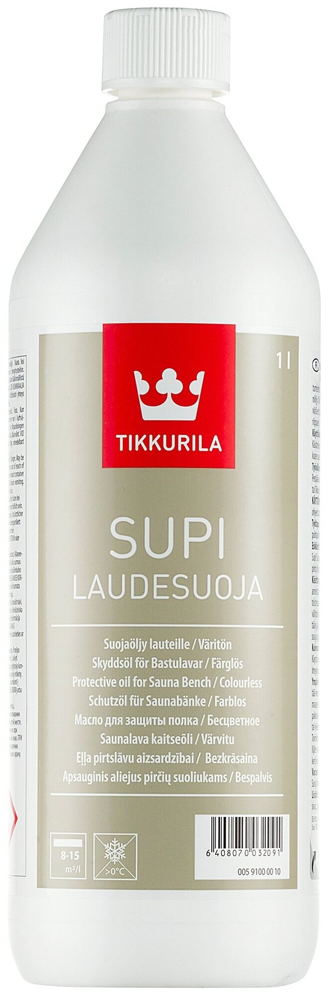 Масло для полков бань и саун Tikkurila Supi Laudesuoja (1л)