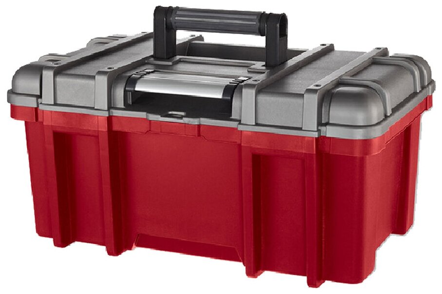 Ящик KETER Wide Tool box 22 (17191706), 56x33.7x27 см, серый/красный