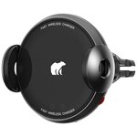 Держатель с беспроводной зарядкой Xiaomi Shun Zao Electric Wireless Car Charger - изображение