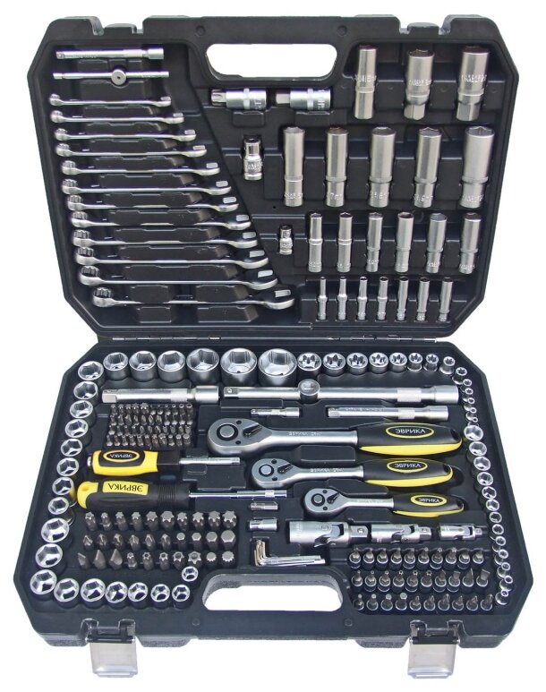 Набор инструмента для ремонта для авто для дома для гаража эврика 216 предметов ER-80216