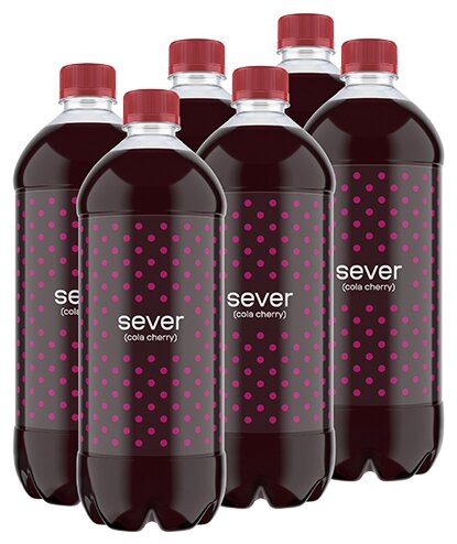 Sever Cola Cherry, 6 шт по 1 л