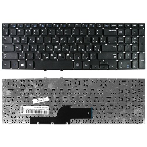 Клавиатура для ноутбука Samsung NP350V5C NP355E5C NP355E5X NP355V5C NP550P5C Series Плоский Enter Черная без рамки PN B 1078₽