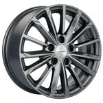 Колесный диск 16 Khomen KHW1611 ZV Duster/Terrano 6.5*16 5*114.3 ET50 D66.1 GRAY - изображение