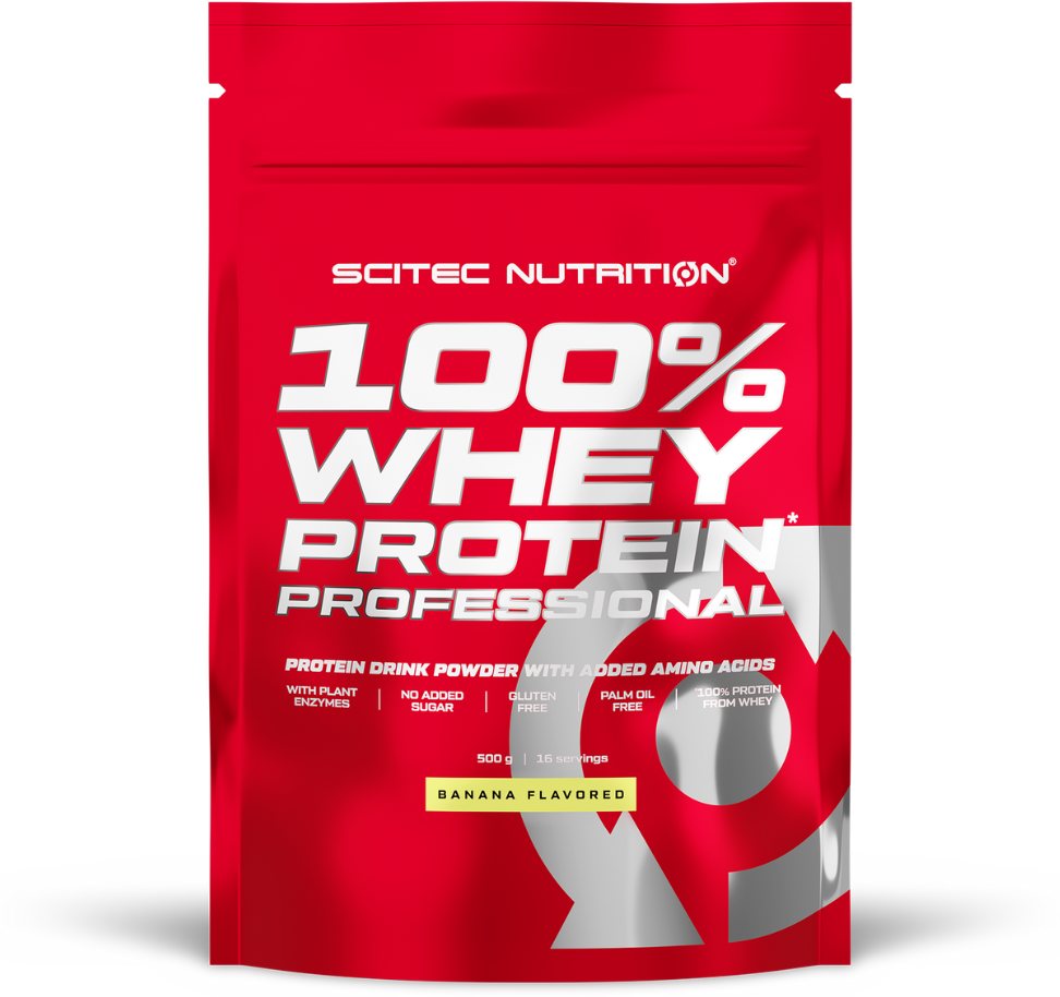 Scitec Nutrition 100% Whey Protein Professional 500 гр, банан