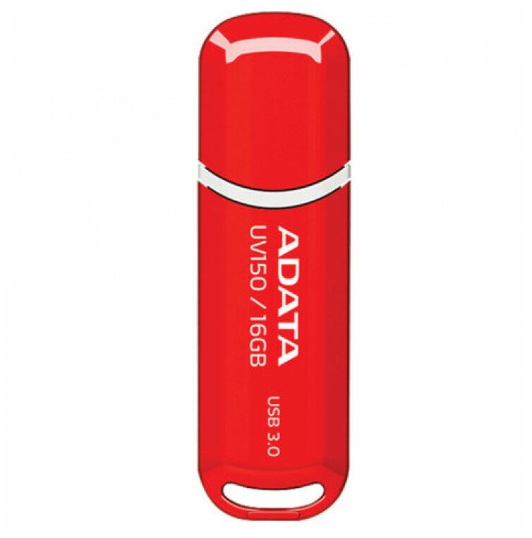 Флешка USB 64Gb A-Data UV150 USB3.0 AUV150-64G-RRD красный - фото №10