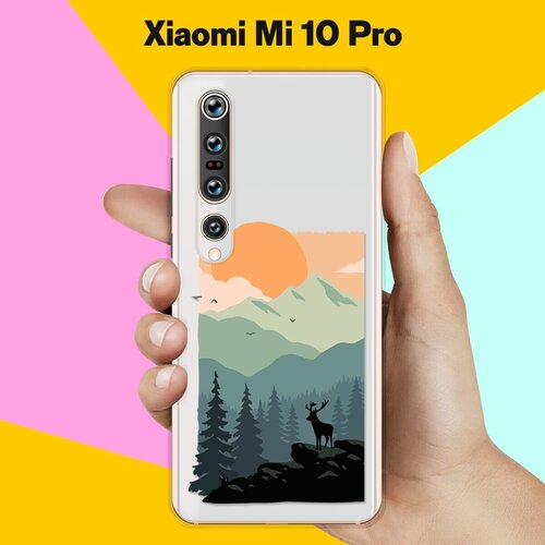 пластиковый чехол лес 13 на xiaomi mi max сяоми ми макс Силиконовый чехол Горы и лес на Xiaomi Mi 10 Pro