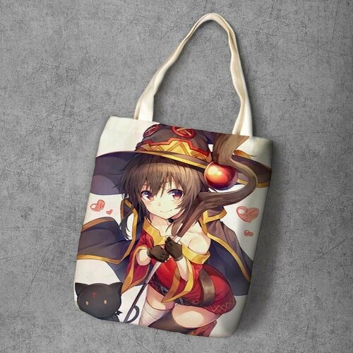 фото Сумка шоппер anime dakimakura, фактура рельефная, мультиколор