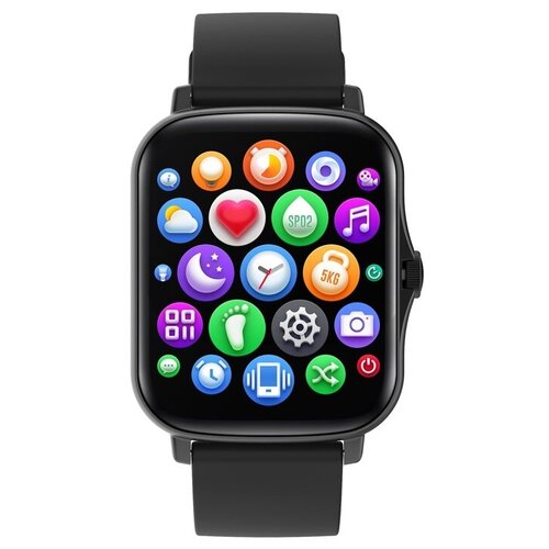 Умные часы CANYON Barberry SW-79 IP 67 BT 51 сенсорный дисплей 17 черный 495200₽