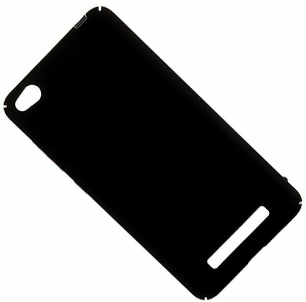 Чехол для Xiaomi Redmi 4A задняя крышка пластик Soft Touch <черный>