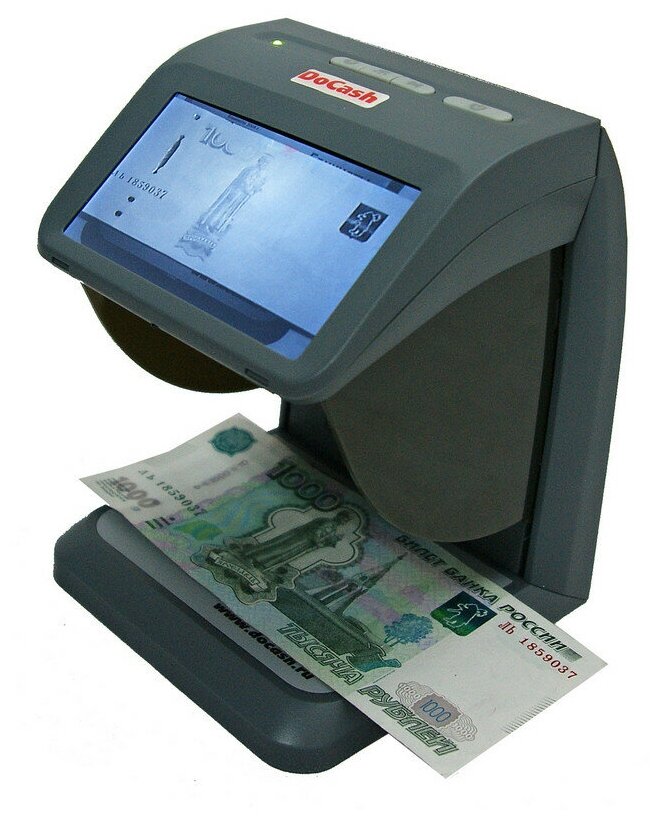 Детектор банкнот DoCash mini IR/UV/AS просмотровый мультивалюта - фото №6