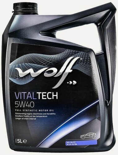 Изображение товара Масло WOLF VITALTECH 5W40 5L
