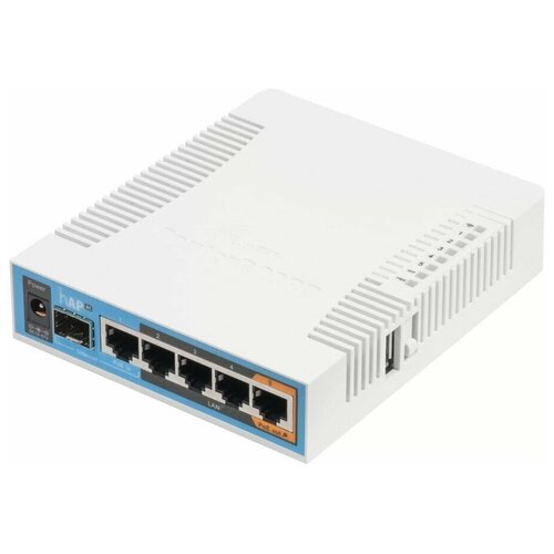 сетевое оборудование mikrotik rb962uigs 5hact2hnt роутер 2 4 5ггц 802 11a b g n ac 5x ethernet 1g 1x sfp Wi-Fi роутер MikroTik hAP AC (RB962UiGS-5HacT2HnT)