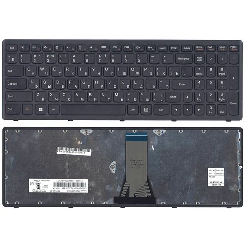 25211091 Клавиатура для ноутбука Lenovo IdeaPad Flex 15 G500S G505A G505G G505S S500 S510 S510p Z510 черная с рамкой 1118₽