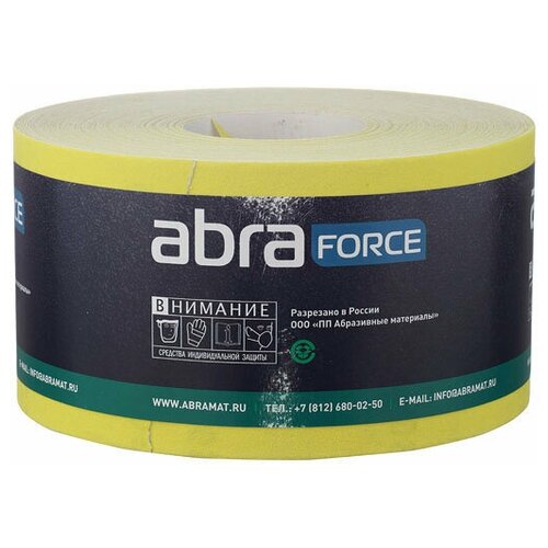 Наждачная бумага Abraforce Р80 115 мм 50 м наждачная бумага 115 мм 5 м р80