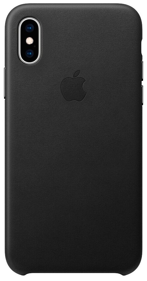 Чехол кожаный Apple iPhone Xs Leather Case Black (Чёрный) MRWM2ZM/A