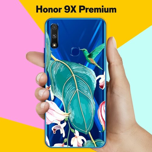 Силиконовый чехол Колибри на Honor 9X Premium силиконовый чехол колибри на honor 20 pro