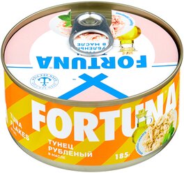 Fortuna Тунец рубленый в масле, 185 г