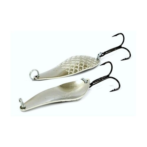 Блесна Колебалка Питер Атом-2 15гр цв. белый (латунь-покр. никель)