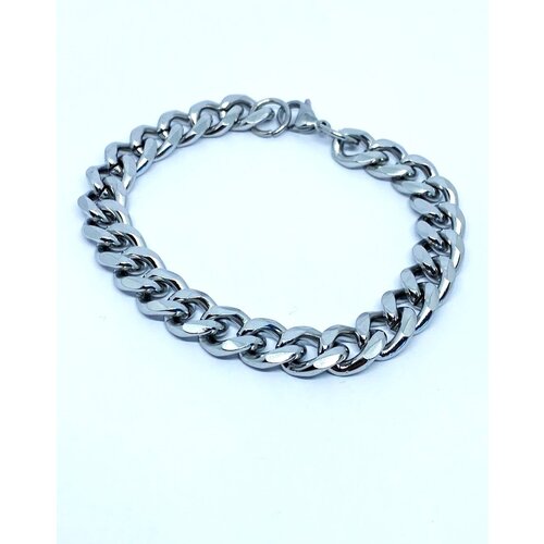 фото Браслет-цепочка, металл, размер 23 см, серебряный нет бренда