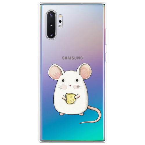 Силиконовый чехол на Samsung Galaxy Note 10 + / Самсунг Гэлакси Нот 10 Плюс Мышка, прозрачный силиконовый чехол на samsung galaxy note 10 самсунг гэлакси нот 10 мышка прозрачный