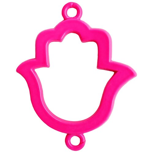 WOJ-CHARM-12 шарм на браслет пластиковый, цвет розовый