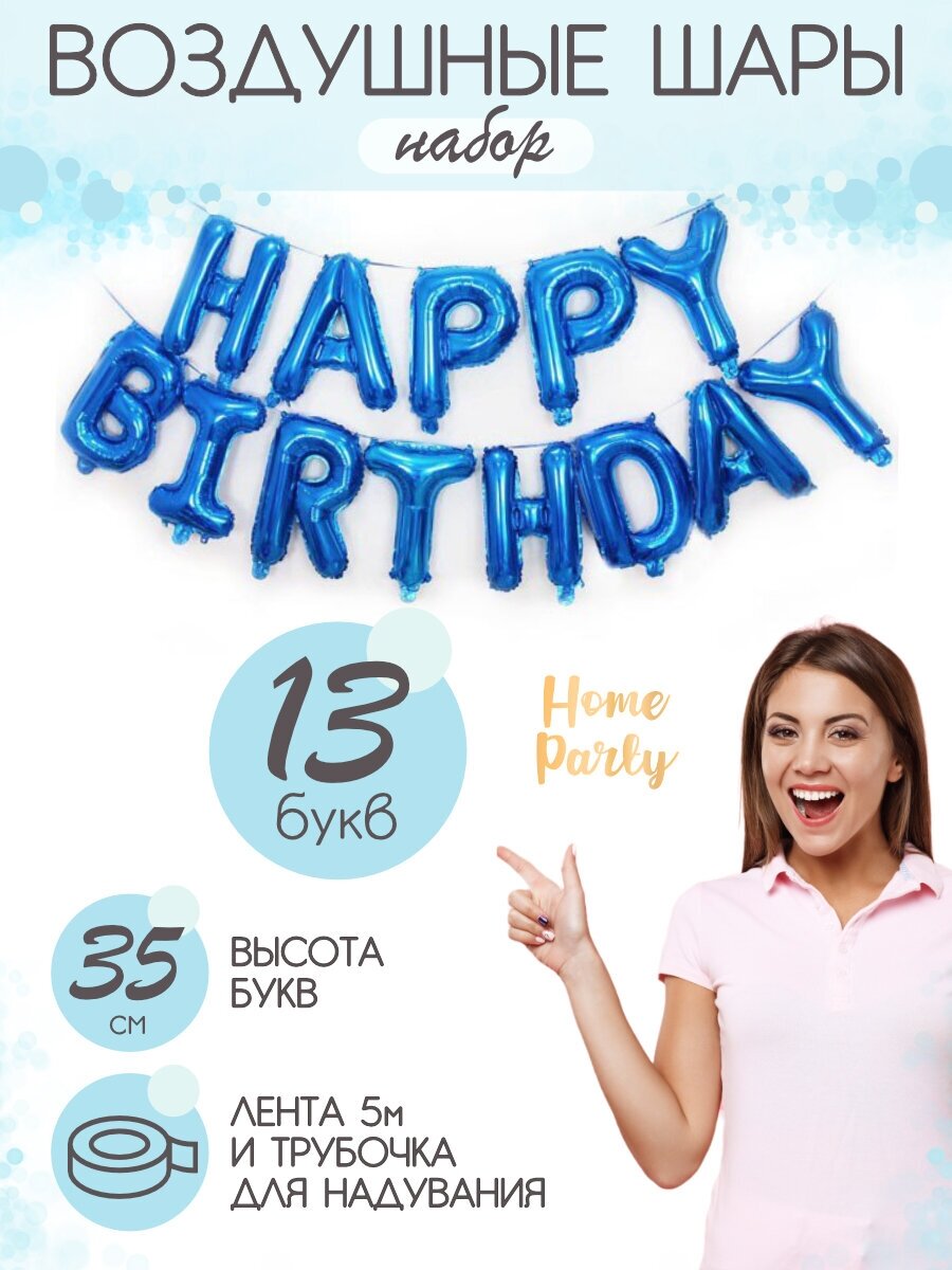 Воздушные шары на день рождения/Happy Birthday