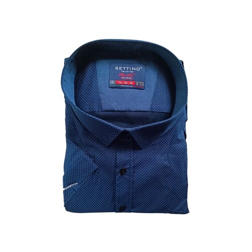 фото Рубашка bettino, размер 9xl(76), синий